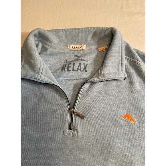 Men's XXL Tommy Bahama Light Blue Pullover Sweatshirt - Picture 2 of 6